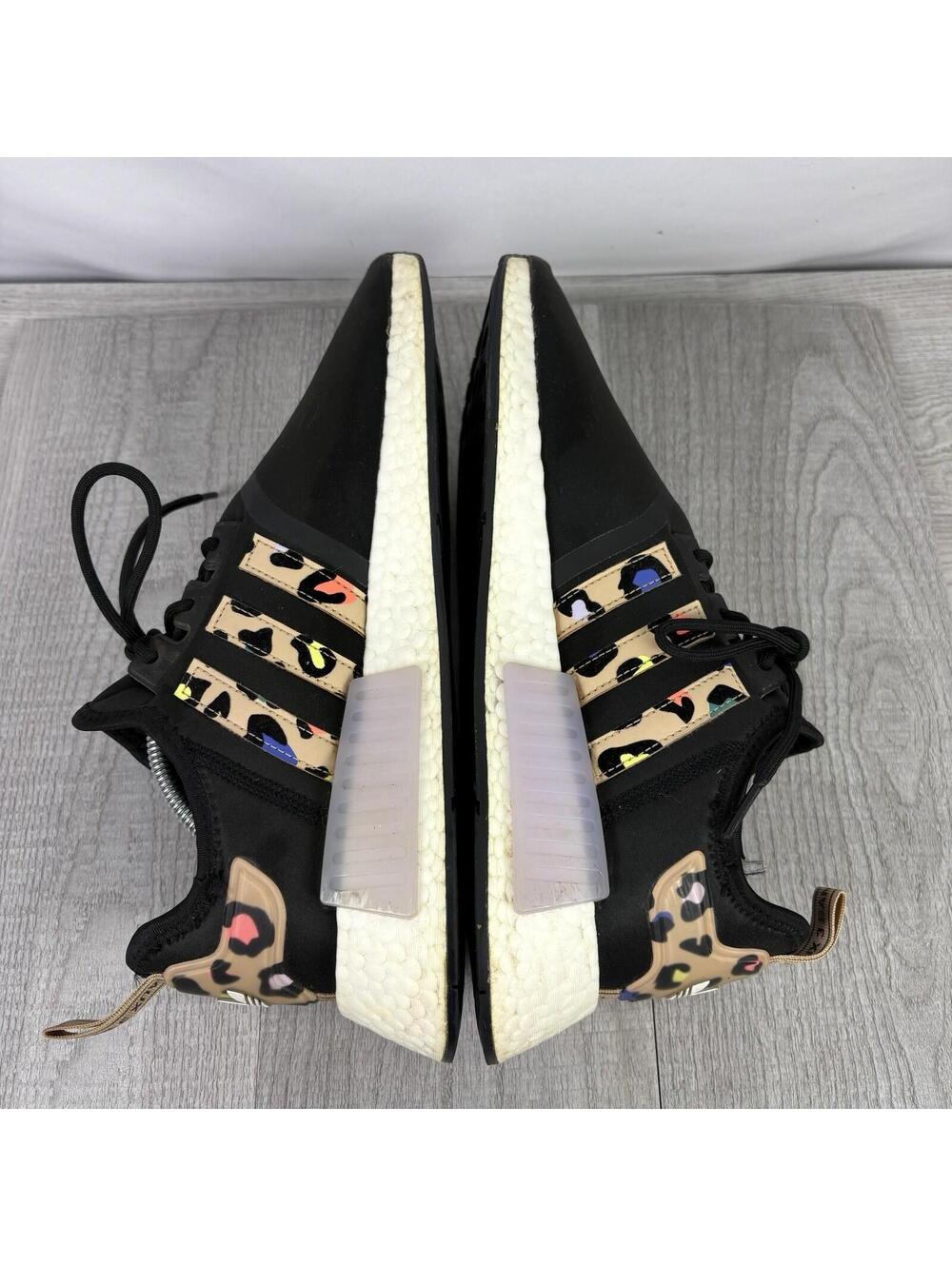 Adidas NMD R1 Women Shoes Size 11 Leopard Multicolor Running Sneakers - Picture 5 of 11